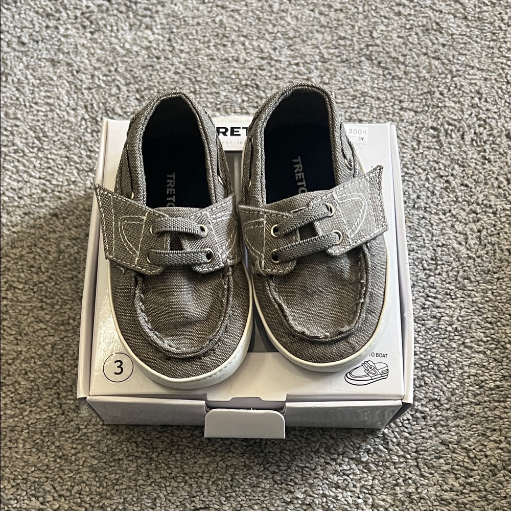 Tretorn Kids Gray Moccasins